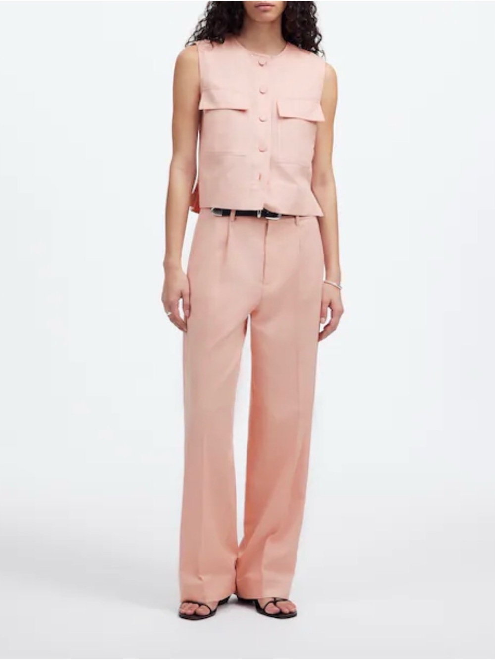 NWT Madewell Tall Slouchy Straight Pants in Drapey Twill size 2